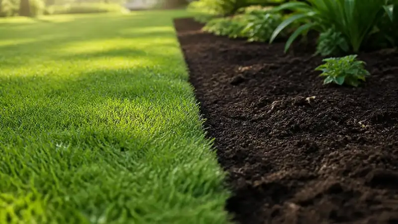 A lawn and a planting bed share a yard but not a soil sample: labs ask for a separate sample from each area.