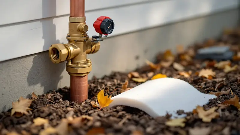 A pressure vacuum breaker, the backflow device on many home systems.